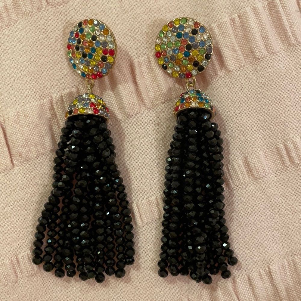 Baublebar Black Beaded Rainbow Earrings